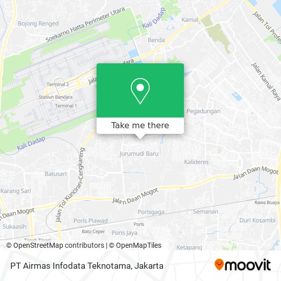 PT Airmas Infodata Teknotama map