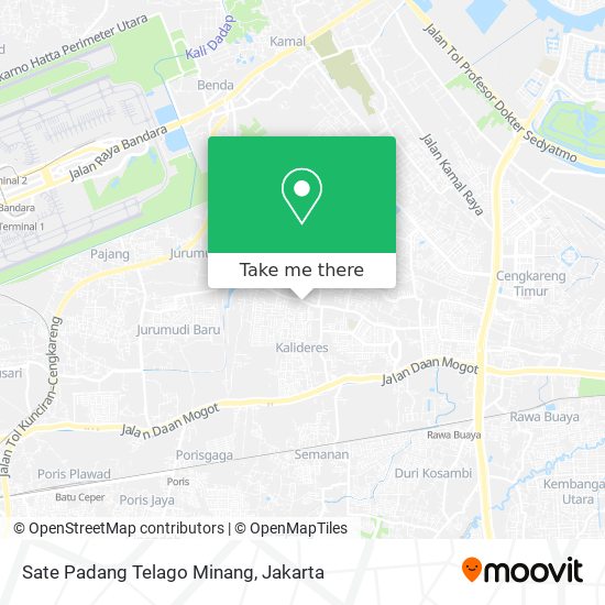 Sate Padang Telago Minang map