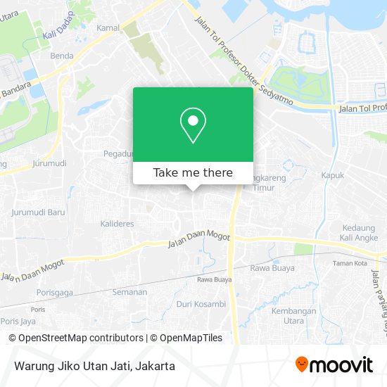 Warung Jiko Utan Jati map