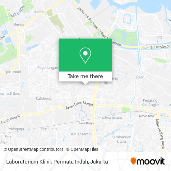 Laboratorium Klinik Permata Indah map