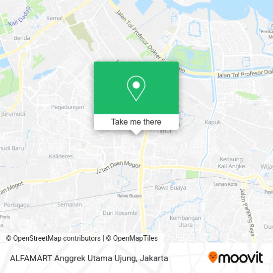 ALFAMART Anggrek Utama Ujung map