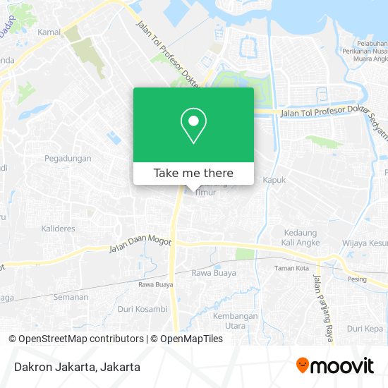 Dakron Jakarta map