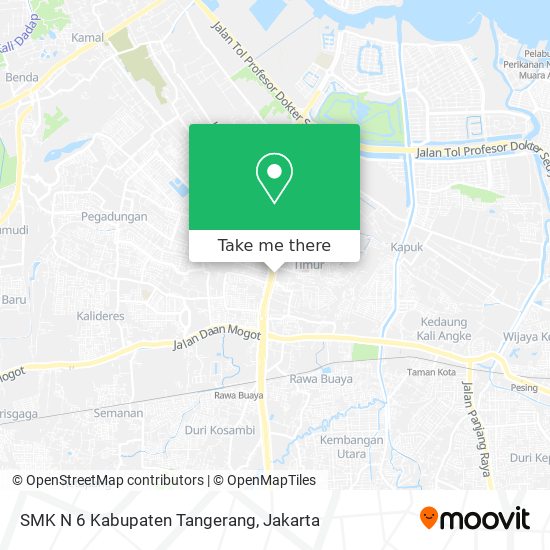 SMK N 6 Kabupaten Tangerang map