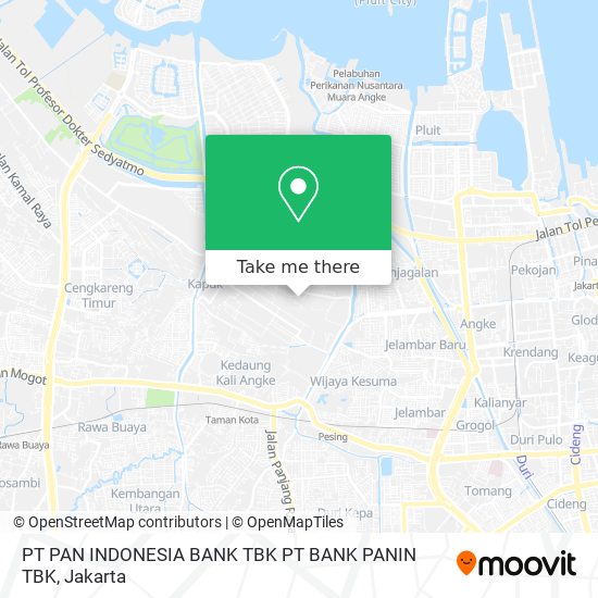 PT PAN INDONESIA BANK TBK PT BANK PANIN TBK map
