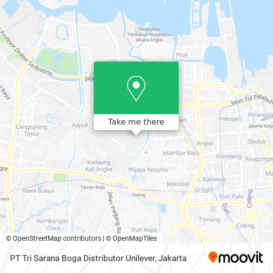 PT Tri Sarana Boga Distributor Unilever map