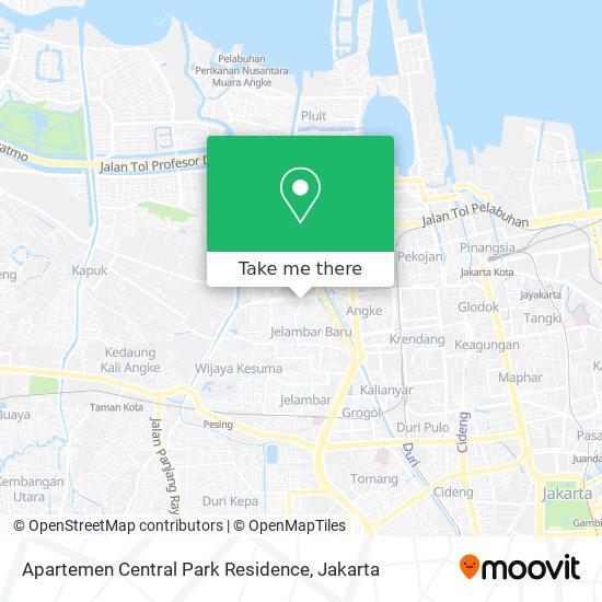 Apartemen Central Park Residence map