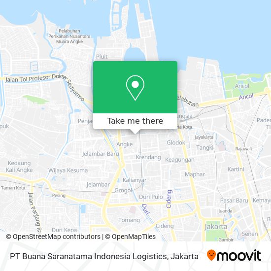 PT Buana Saranatama Indonesia Logistics map