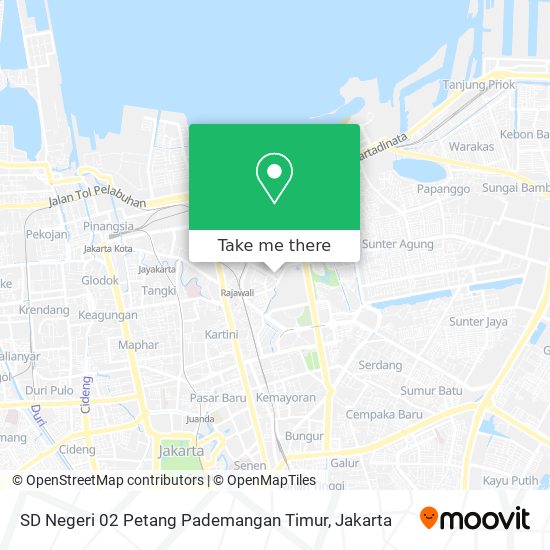 SD Negeri 02 Petang Pademangan Timur map