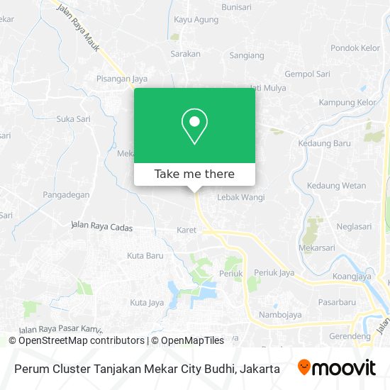 Perum Cluster Tanjakan Mekar City Budhi map