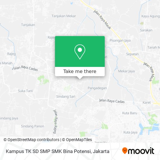 Kampus TK SD SMP SMK Bina Potensi map