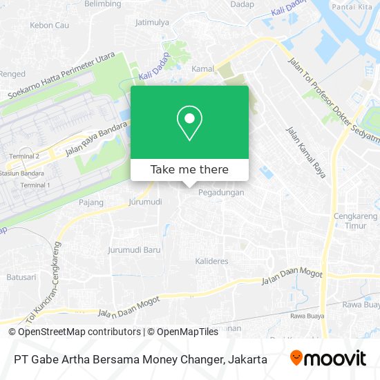 PT Gabe Artha Bersama Money Changer map