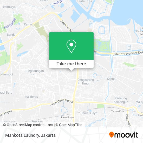 Mahkota Laundry map