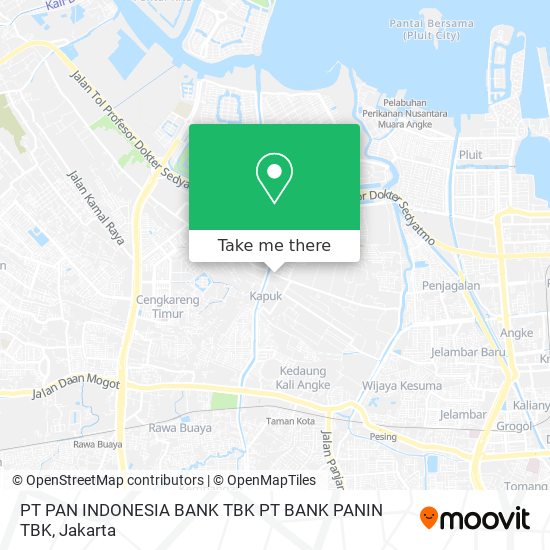 PT PAN INDONESIA BANK TBK PT BANK PANIN TBK map