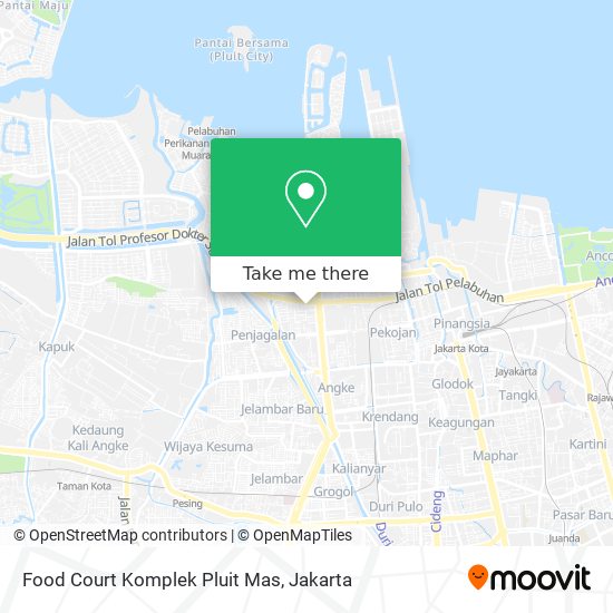 Food Court Komplek Pluit Mas map