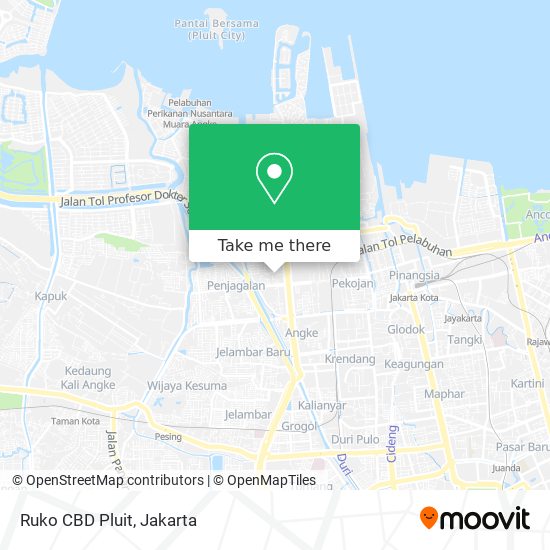 Ruko CBD Pluit map