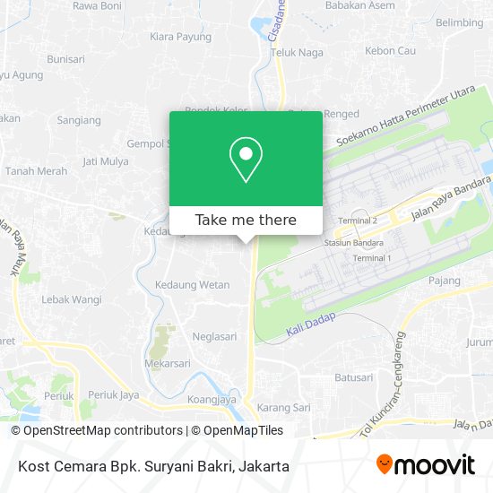 Kost Cemara Bpk. Suryani Bakri map