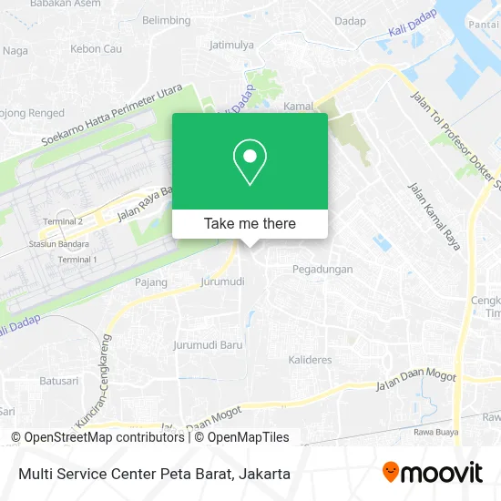 Multi Service Center Peta Barat map