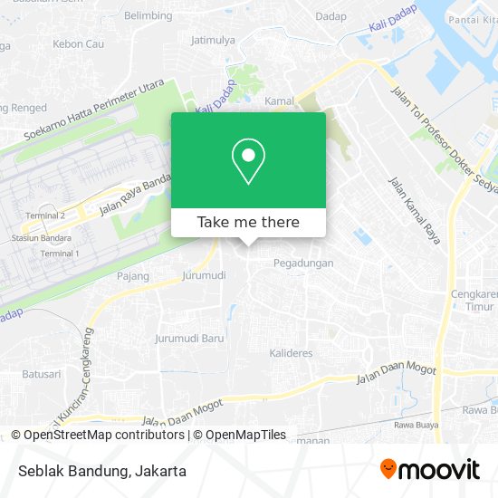 Seblak Bandung map