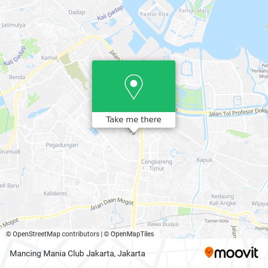 Mancing Mania Club Jakarta map