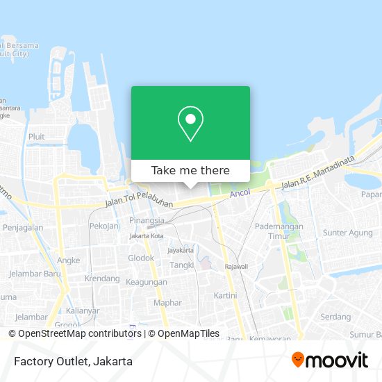 Factory Outlet map