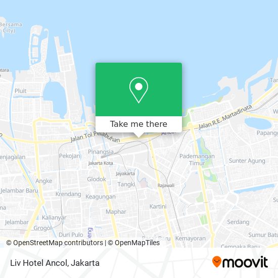 Liv Hotel Ancol map