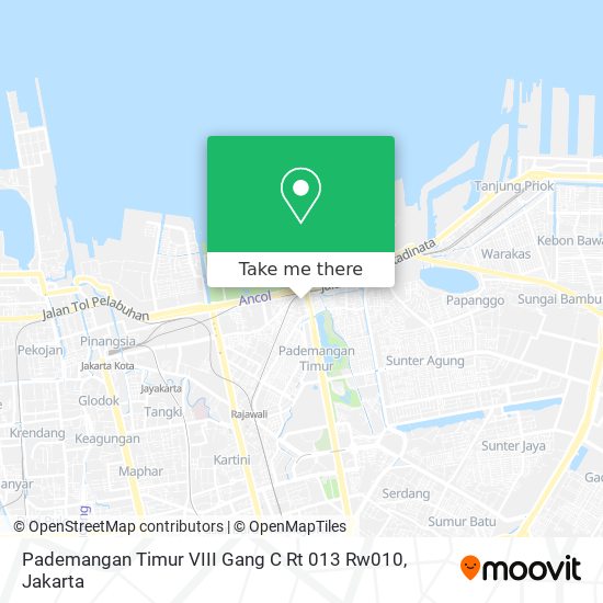 Pademangan Timur VIII Gang C Rt 013 Rw010 map
