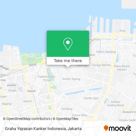 Graha Yayasan Kanker Indonesia map