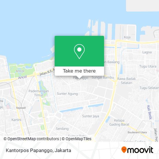 Kantorpos Papanggo map