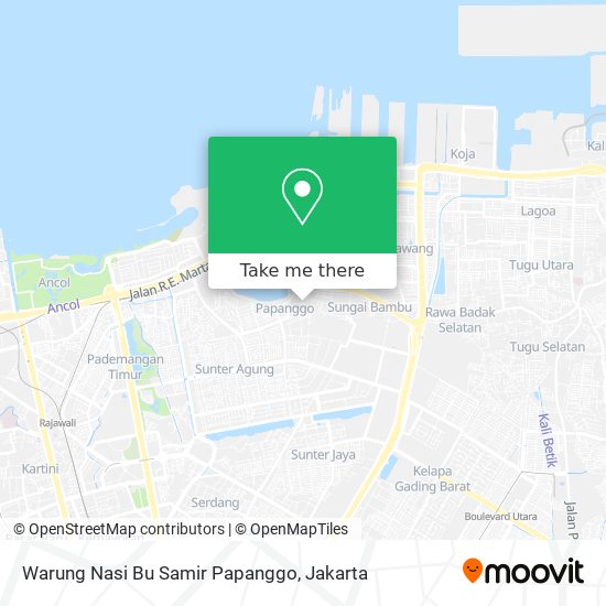 Warung Nasi Bu Samir Papanggo map
