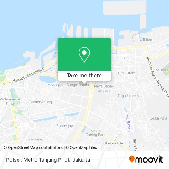 Polsek Metro Tanjung Priok map