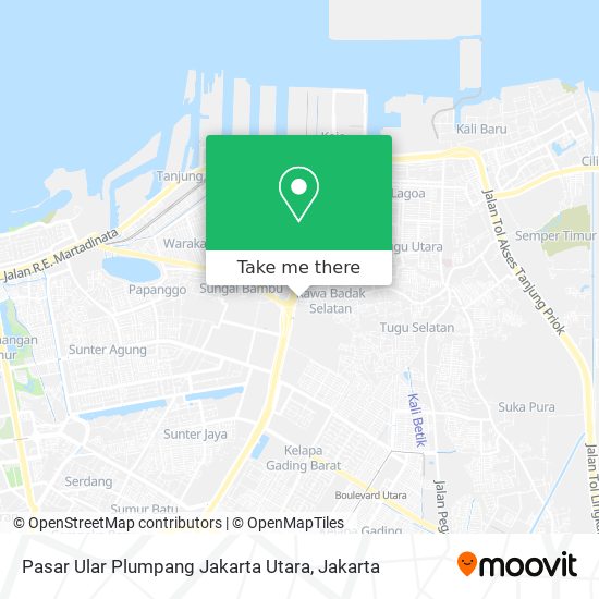 Pasar Ular Plumpang Jakarta Utara map