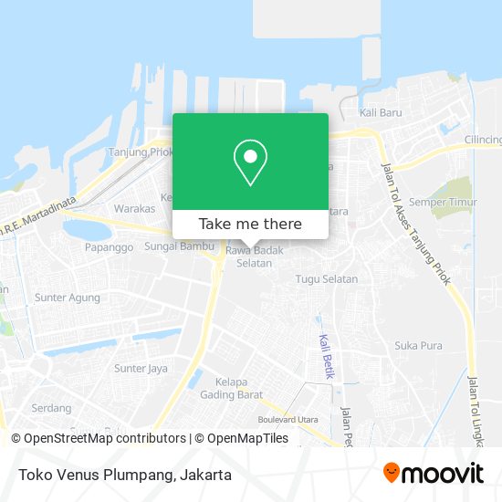 Toko Venus Plumpang map