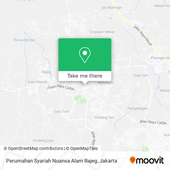 Perumahan Syariah Nuansa Alam Rajeg map