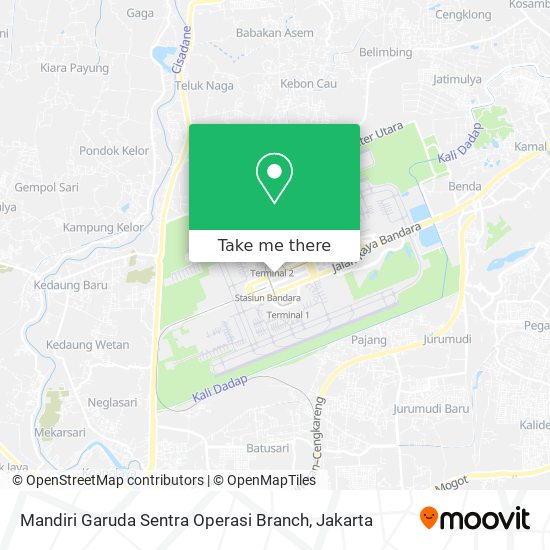 Mandiri Garuda Sentra Operasi Branch map