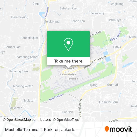 Musholla Terminal 2 Parkiran map