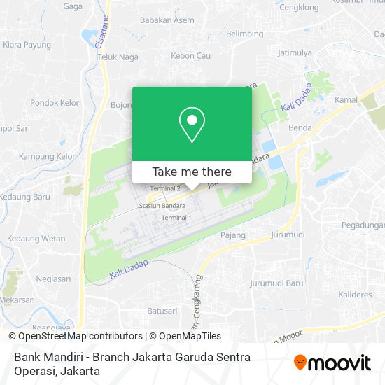 Bank Mandiri - Branch Jakarta Garuda Sentra Operasi map