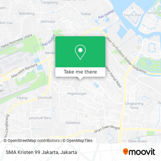 SMA Kristen 99 Jakarta map