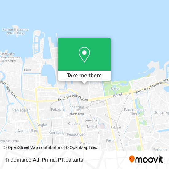 Indomarco Adi Prima, PT map