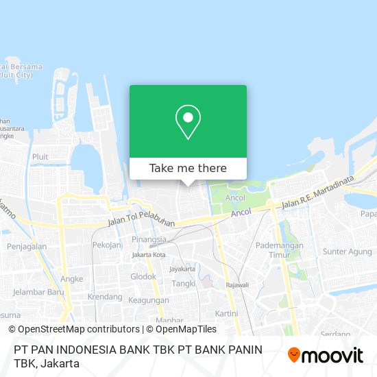 PT PAN INDONESIA BANK TBK PT BANK PANIN TBK map