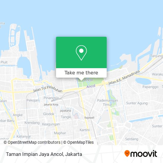 Taman Impian Jaya Ancol map