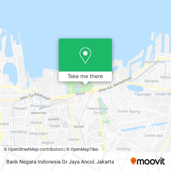 Bank Negara Indonesia Gr Jaya Ancol map