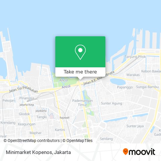 Minimarket Kopenos map
