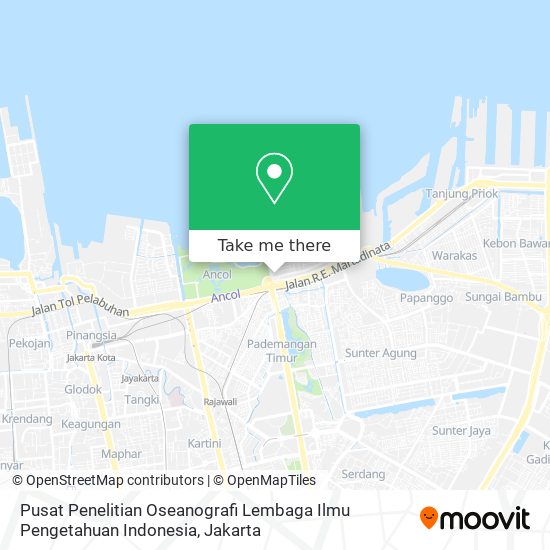 Pusat Penelitian Oseanografi Lembaga Ilmu Pengetahuan Indonesia map