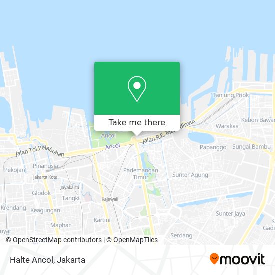 Halte Ancol map