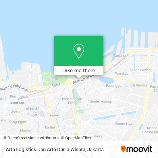 Arta Logistics Dan Arta Dunia Wisata map