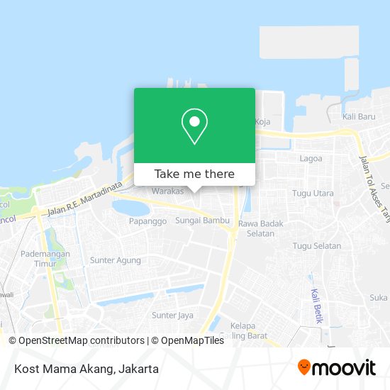 Kost Mama Akang map