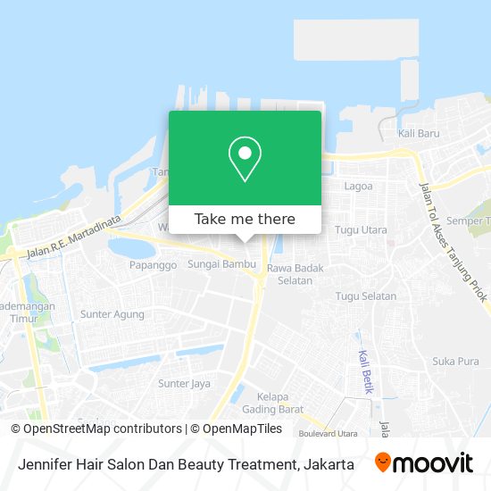 Jennifer Hair Salon Dan Beauty Treatment map