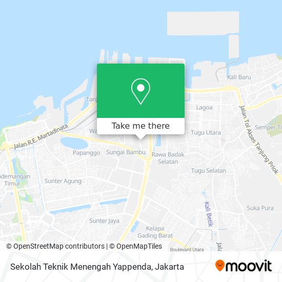 Sekolah Teknik Menengah Yappenda map