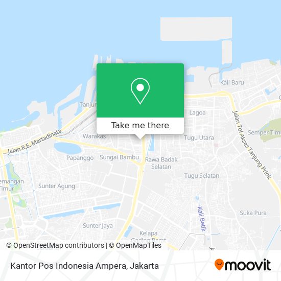 Kantor Pos Indonesia Ampera map
