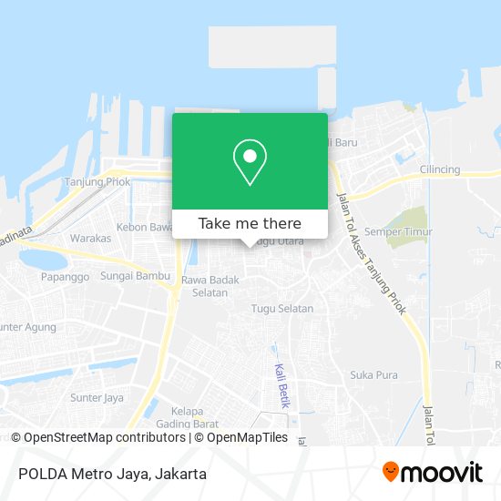 POLDA Metro Jaya map